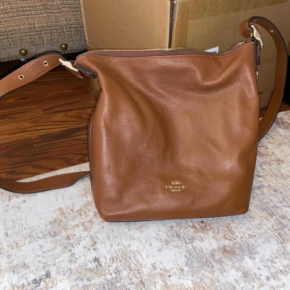 Coach Tan Leather Crossbody Bag